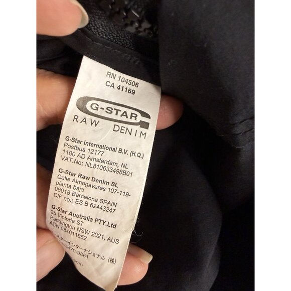 G-Star Raw Artic Shirt Overshirt Light Jacket Mens Sz Lg Black Military Utility - Picture 16 of 16